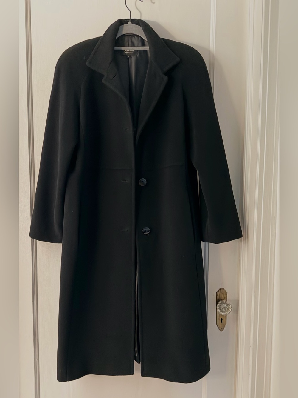 PRISTINE Vintage True Y2k black long coat